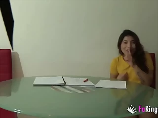 Teen Slut Seduces Her Teacher For Grades!